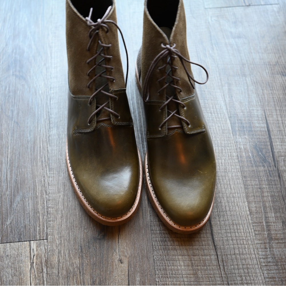 Taft Brown Chukka Boots with Lace-Up Design